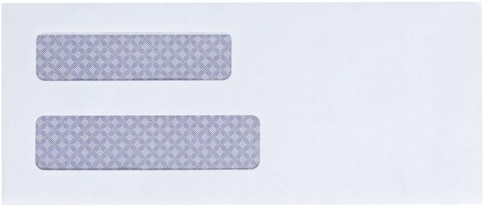 Quality Park #8 5/8 Double-Window Security Envelopes, Self-Sealing, Tamper Evident, for Checks, Payroll, 24 Lb White Wove, 3-5/8 X 8-5/8 Inches, 500/Box (QUA67539) image number 4
