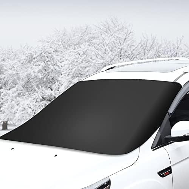 Sun Protector for Car Windshield, Automotive Exterior Accessories Windshield Cover Snow Ice Hail Protector Car Cover Oxford Fabric Heat & Sag-Proof Windshield Frost Cover image number 1