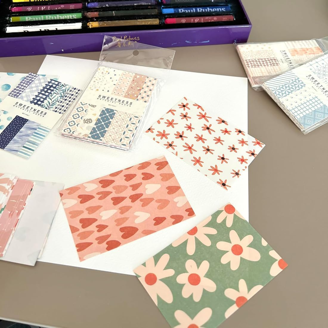 500 Sheets Vintage Scrapbook Paper Set, Aesthetic Stationery Scrapbooking Paper Supplies, Decorative Paper Scrapbook Supplies for DIY Art Crafts Scrapbooking Journal Photo Album image number 3