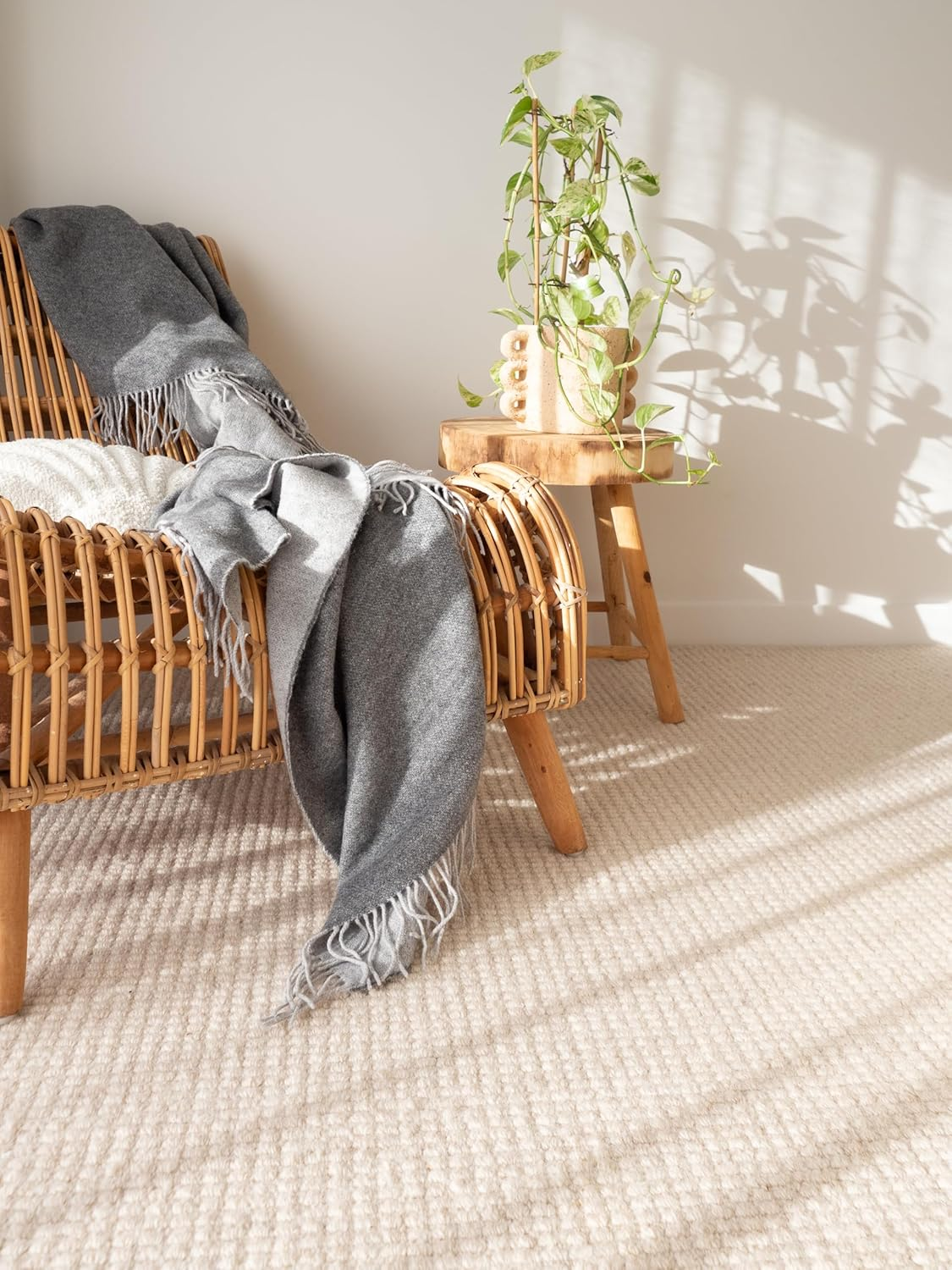 Codu Merino Wool and Cashmere Chiswick Throw Rug, Charcoal image number 6