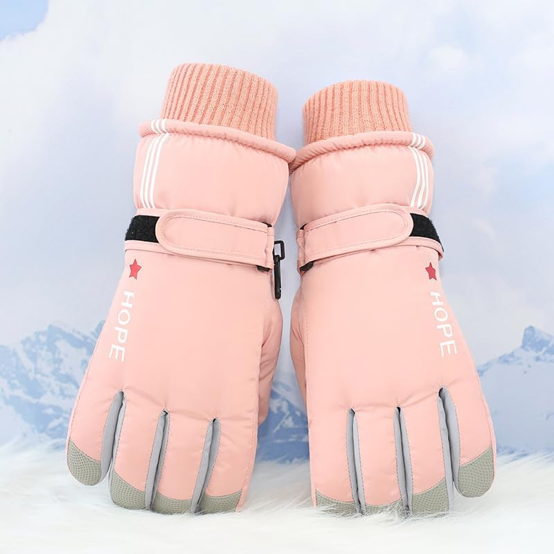 Eohak Kids Winter Snow Ski Gloves - Boys Girls Breathable Waterproof Gloves for Ourdoor Sports 5-10Y image number 2