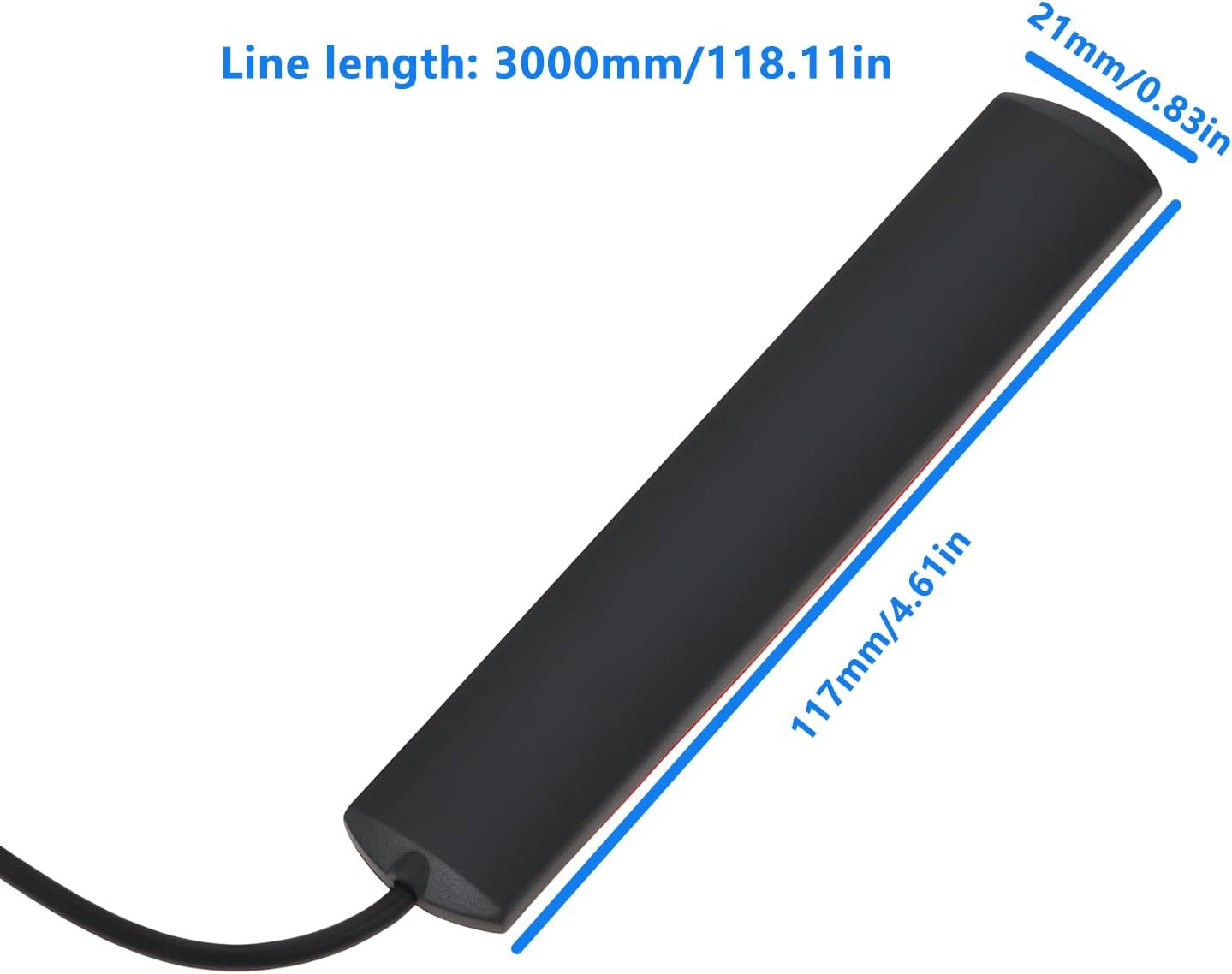 Emsea 10Db Car Antenna Active Radio Adapter 3M Compatible with JVC Compatible with Kenwood for DAB/DAB+ image number 2