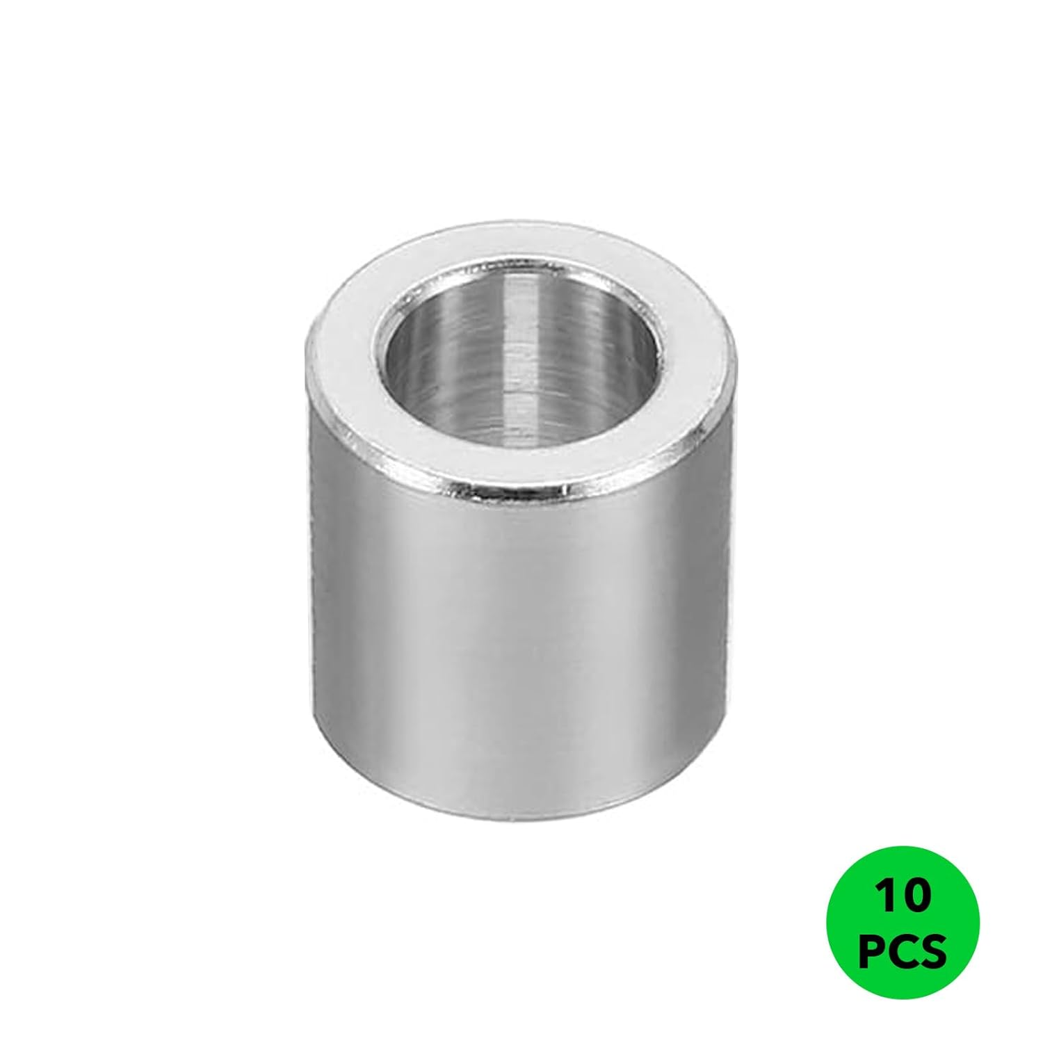 MAEZOE 10-Pack M6 Stainless Steel Spacers, Metal Spacer 6.2Mm ID X 10Mm OD X 10Mm L Spacer Screw Standoff round for 1/4" or M6 Screw Bolts image number 5