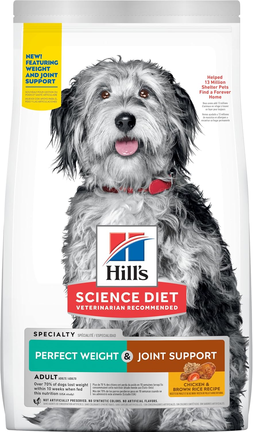 Hill&rsquo;S Science Diet Adult Perfect Weight + Joint Support Dry Dog Food 11.3Kg image number 2