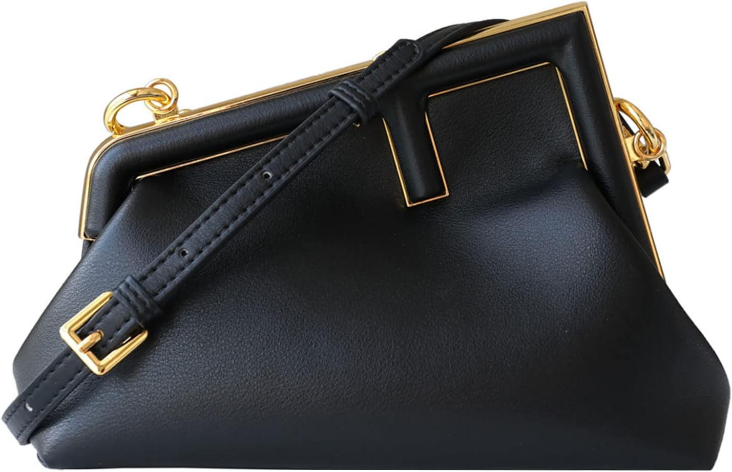 Women Clutch Purse Crossbody Bags,Pu Leather Shoulder Bag with Metal Clasp Closure Cross Body Handbags