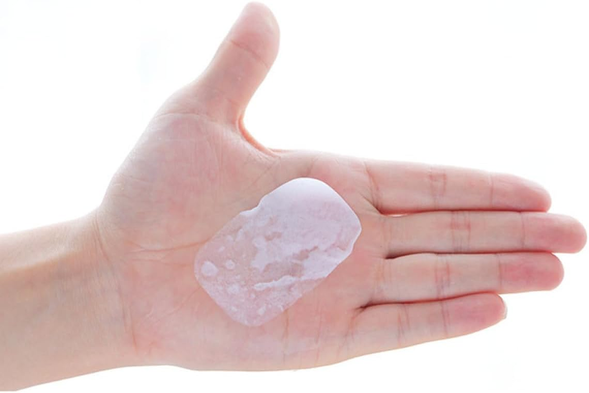 BRIGHTFUFU 20Sheets Travel Hand Soap Sheets of Confetti Soap Paper Portable Sheets for Bath Face Hand Wash for Camping Hiking Travel image number 3