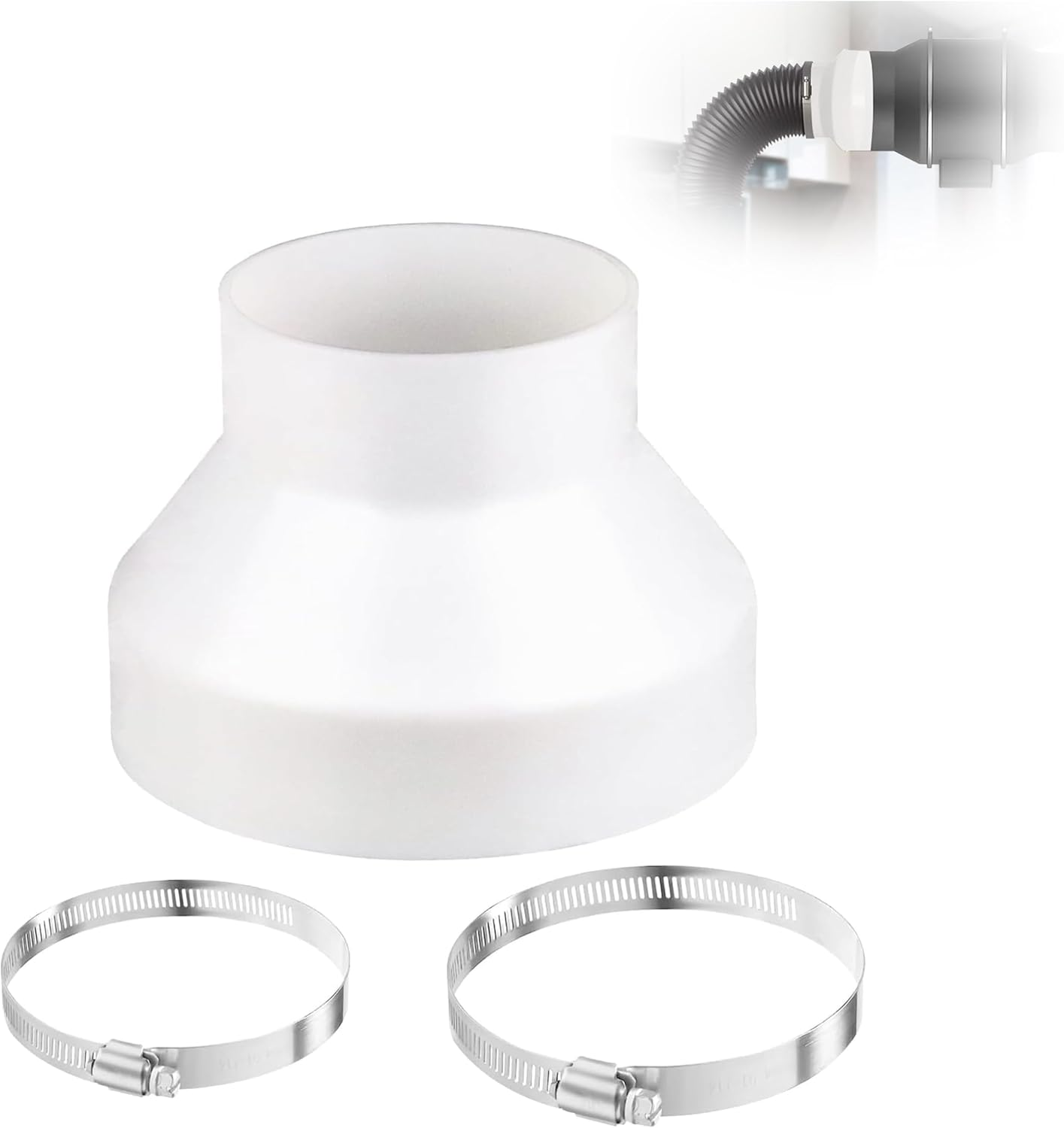 6-Inch to 4-Inch HVAC Duct Reducer Adapter,Premium Quality Air Ducting Increaser Connector for Inline Fan Ventilation System, Blower Exhaust & Grow Room Tent&mdash;Durable Transition Fitting image number 4