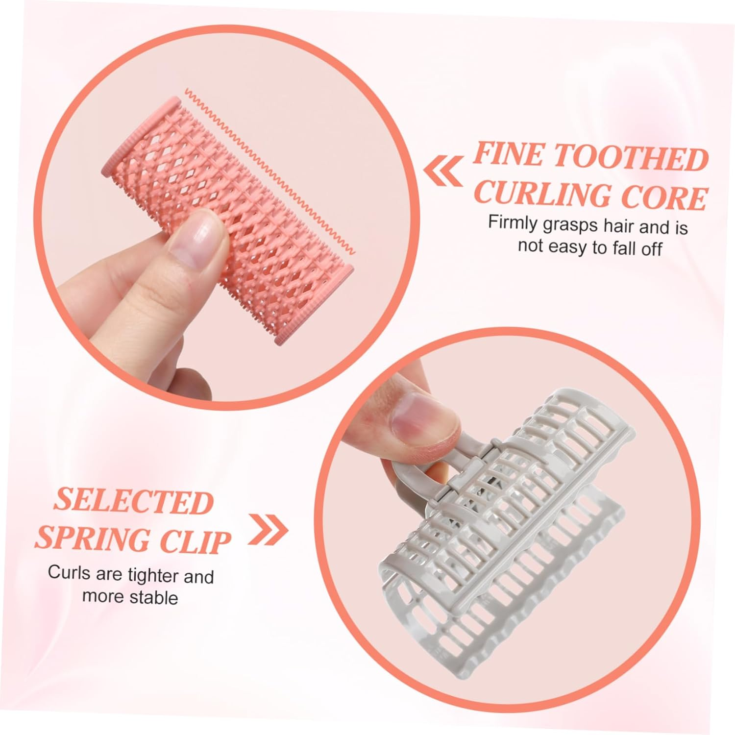 ARTSEWPLY 6Pcs Hair Curler Spring Rollers for Bangs Diy Hairstyle Tool Non-Heat Curling Suitable for Hair Types Easy to Use at Home image number 6