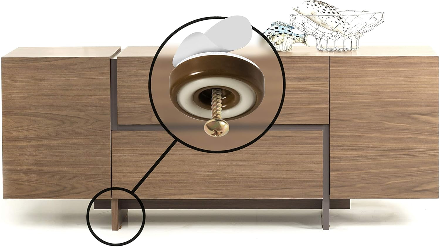 Slipstick Furniture Floor Protector Slider 8-Pieces Pack, 32 Mm Size, Chocolate image number 2