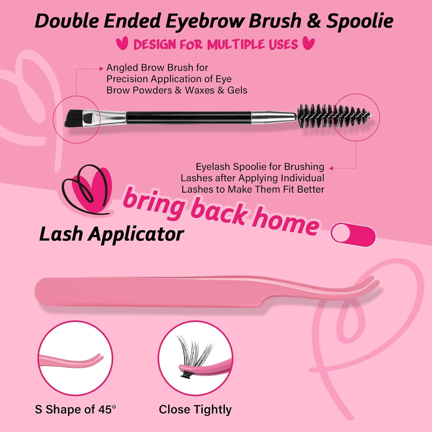 PRO 280Pcs Lash Clusters Kit DIY Lash Extension Kit Eyelash Extension with Lash Bond and Seal Applicator Brush Individual Lashes Kit Various Styles Easy to Apply at Home (30D-9-16Mix) image number 4