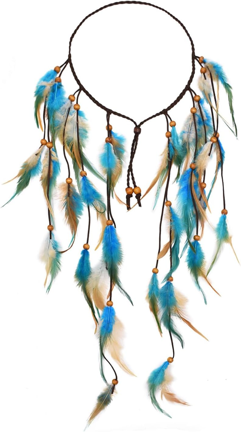 1 Piece Feather Headband, Braided Headband, Retro Personality Headband, Boho Hair Accessories, Women'S Hair Accessories image number 3