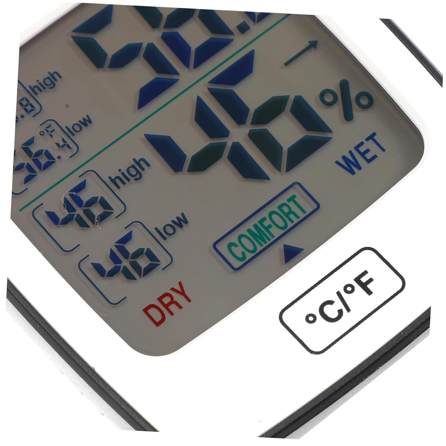 POPETPOP Large Screen Digital Thermometer Hygrometer with Backlight Accurate Indoor Temperature and Humidity Gauge for Home Office Greenhouse Laboratory and Hospital Use Thermohygrometer