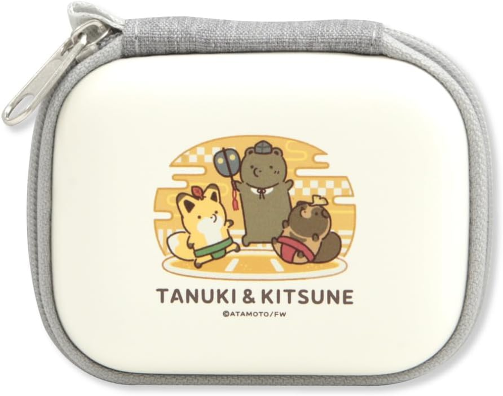 Grand Thunk Gadget Pouch, Small Hard Pouch, Storage, Small Items, Raccoon and Fox Gadget Pouch, SS Cable, Compact, Travel, Business Trip