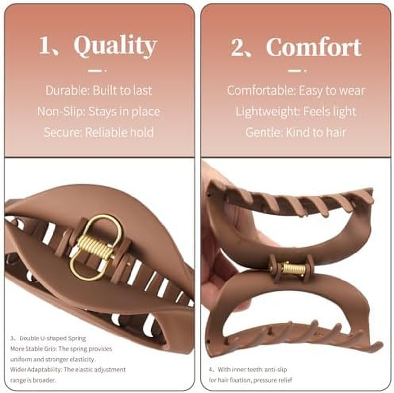 Xanthelle Silicone Hair Clips, Pack of 3 Hair Clips, Hair Clips, Women'S Hair Clip, Flexible, Large for Thick Hair image number 5