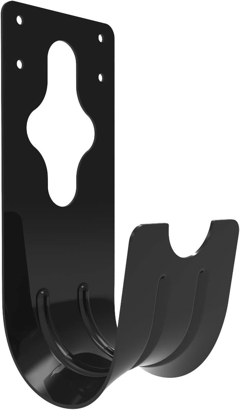 Gardzen Steel Wall-Mounted Heavy Duty Black Hose Bracket, Car Hose Holder, Carrier, Support for Garden Hose Hanger