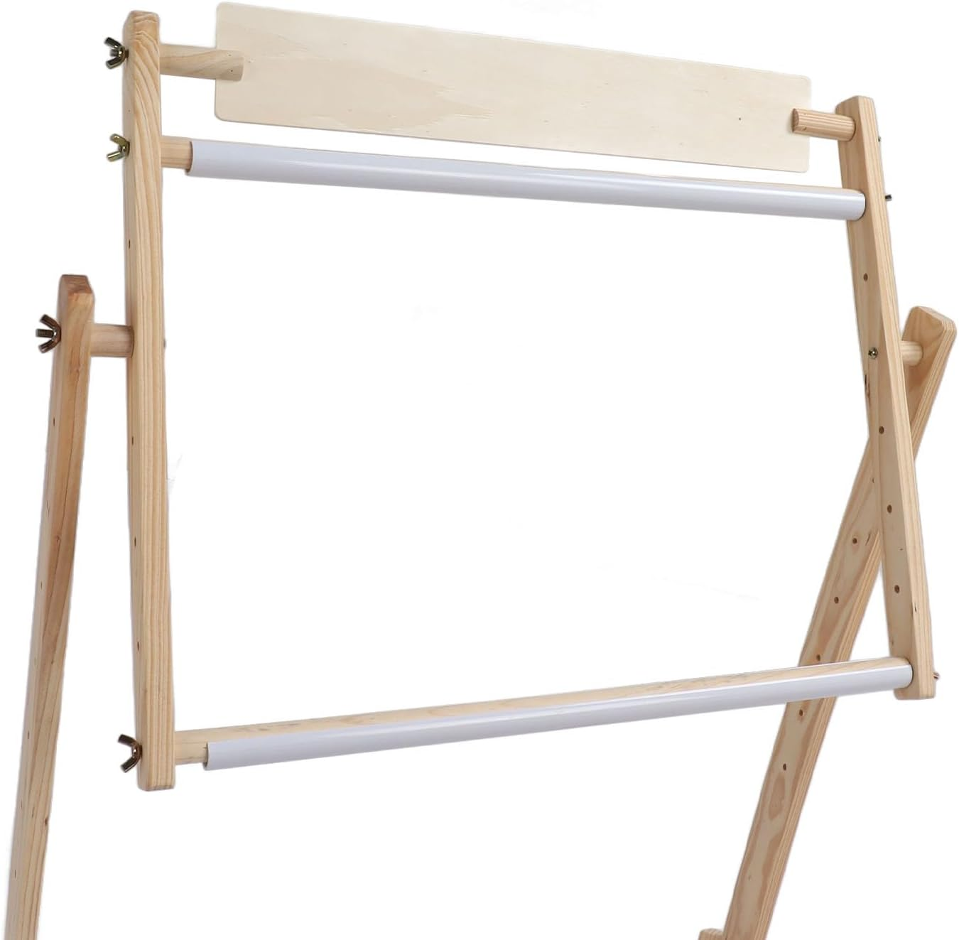 Adjustable Embroidery Stand, 360&deg; Rotated Cross Stitch Stand, Wooden Frame Cross Stitch Floor Stand Needlework Stand Holder Lap Table Craft Sewing Tool for Art Craft Sewing image number 6