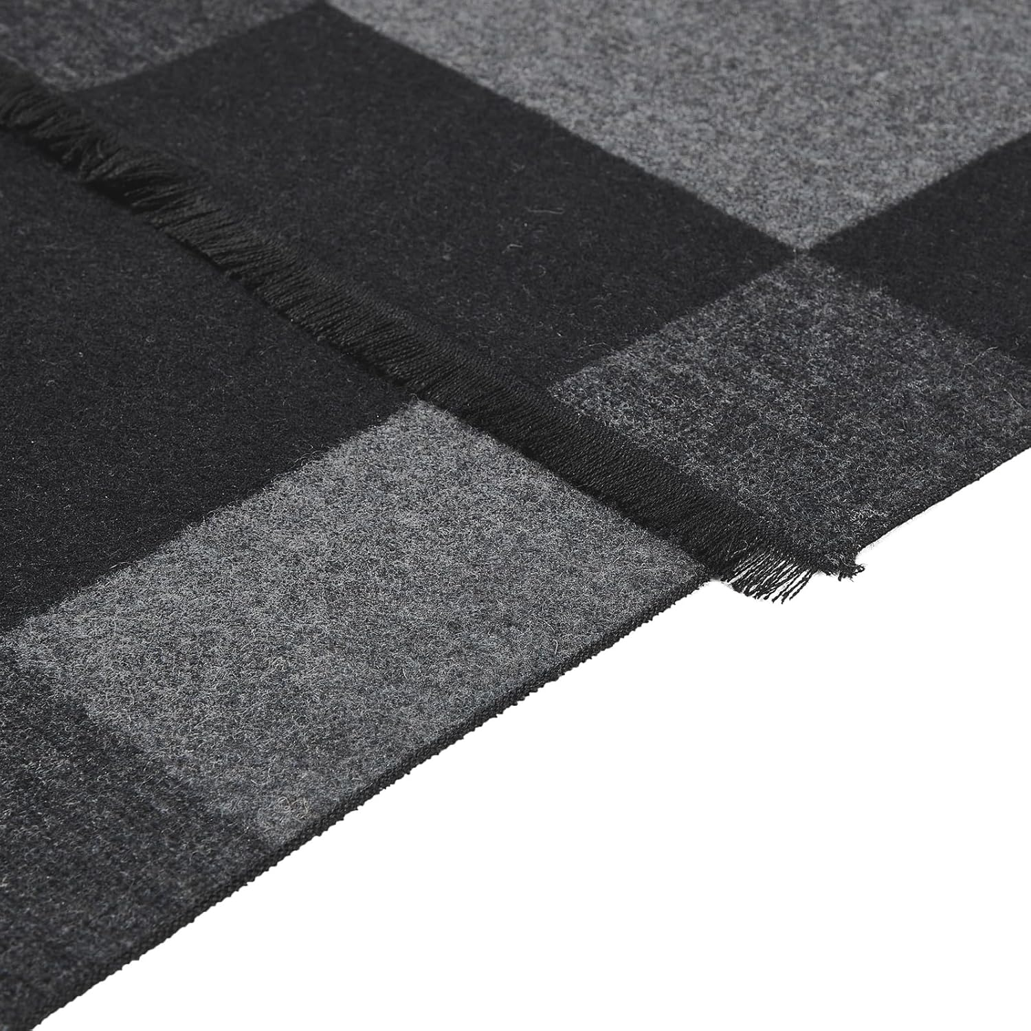 American Trends Men'S Winter Wool Scarf Plaid Tassel Scarf for Fall and Winter Long Soft Knit Fashion Classic Neck Scarves image number 5