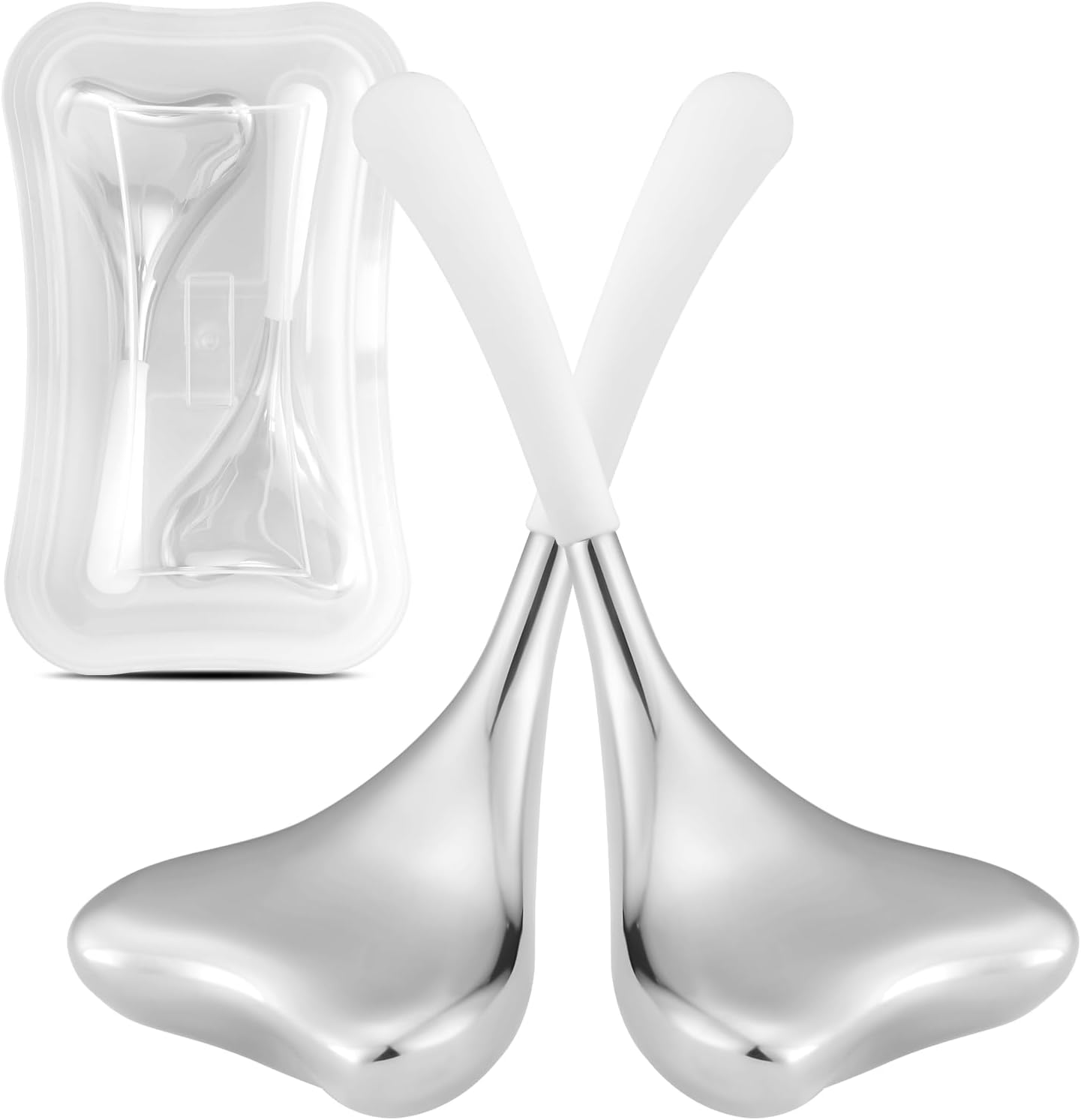 Running Man Ice Globes -Facial Skin Care Tools for Women, Cryo Sticks -Unbreakable Stainless Steel and Special Design, Esthetician Supplies Cooling Spa Globes