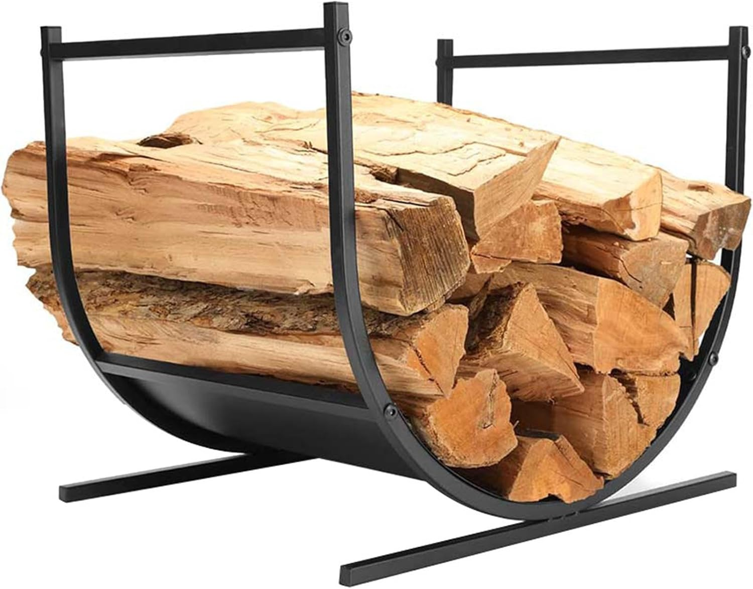 Firewood Rack Firewood Log Rack Metal Firewood Storage Bracket Indoor image number 1