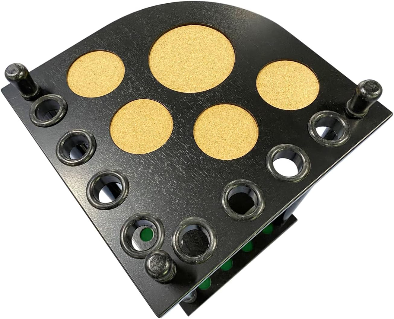 Billiards Pool Cue Rack Black Color 8 Pool Corner Cue Rack Corner Billiard Stick Holder Cue Stand (Black Color)