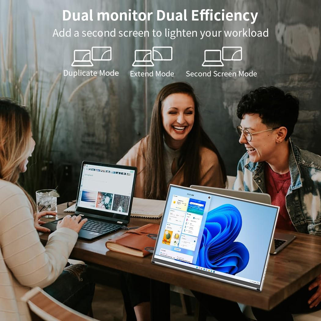 OLED Portable Monitor 4K，UHD Portable Laptop Display 16 Portable Gaming Monitor 100% DCI-P3 OLED Monitor with HDMI/USB-C External Screen for Laptop Phone/Switch/Xbox