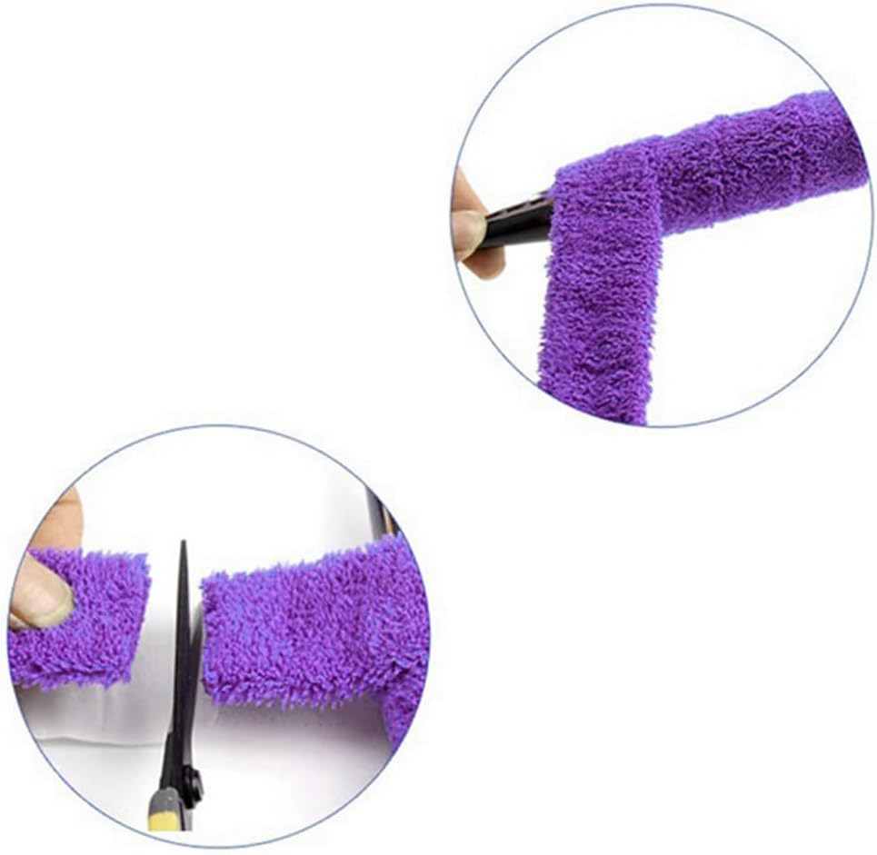 Elqater Badminton Grip with Seal Tape Base Film Microfiber Badminton Towel Long Hair Microfiber Badminton Towel Hand Glue image number 5