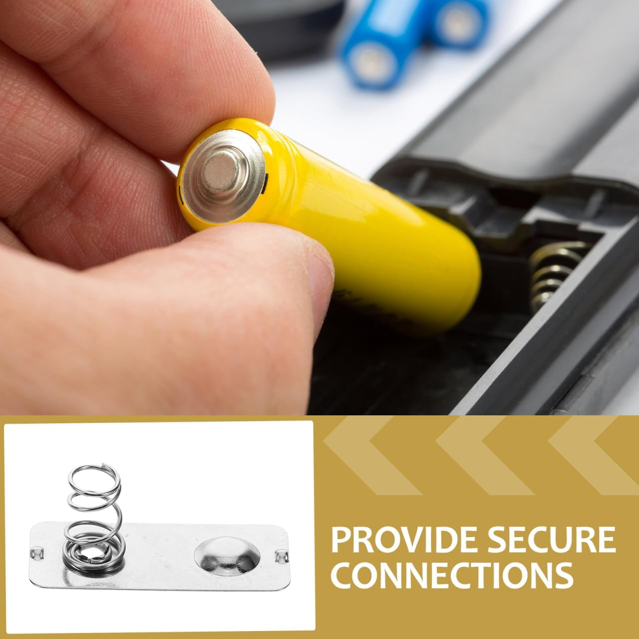 Battery Spring Plate 20 Pack - Metal Spring Contacts for Toy Accessories & Remote Control Parts Reliable Battery Connectors Easy Installation image number 3