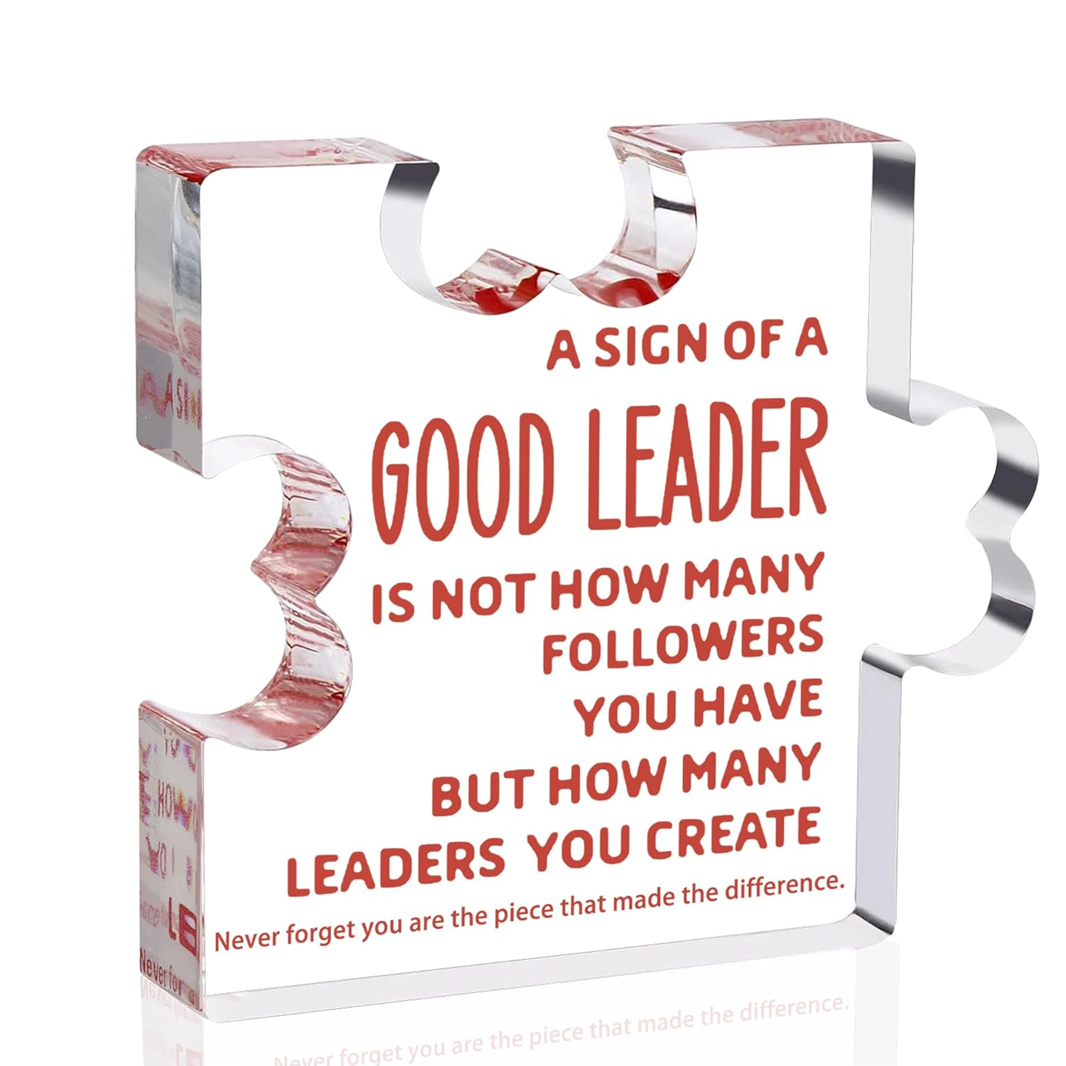 Difference Maker Gift, Thank You Gifts for Mom Boss Leader Mentor, Teacher Retirement Gifts for Women, Appreciation Gifts for Coworkers, Clear Acrylic Office Desk Decor Sign (Difference Maker)