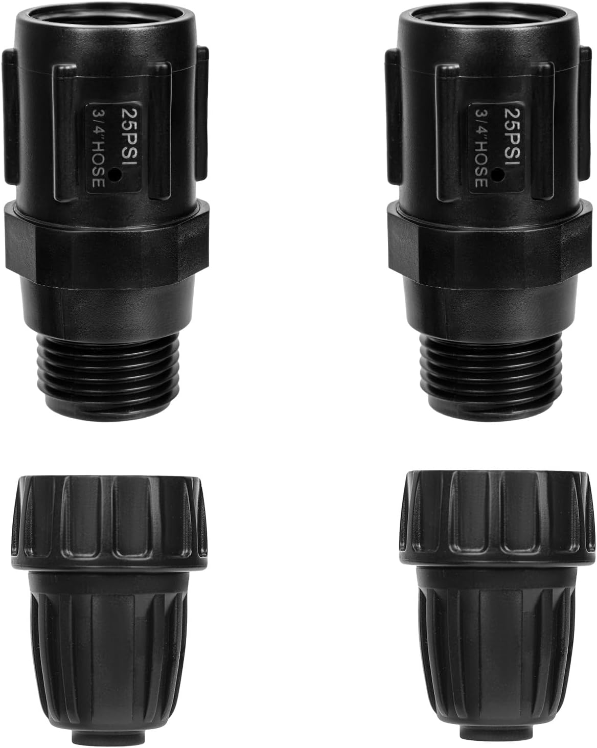 2 Sets Drip Pressure Regulator Faucet Adapter Kit, 3/4" FHT X 3/4'' MHT Water Pressure Regulator 1/2" Drip Line Adapter for Drip Irrigation Systems (25 Psi) image number 5