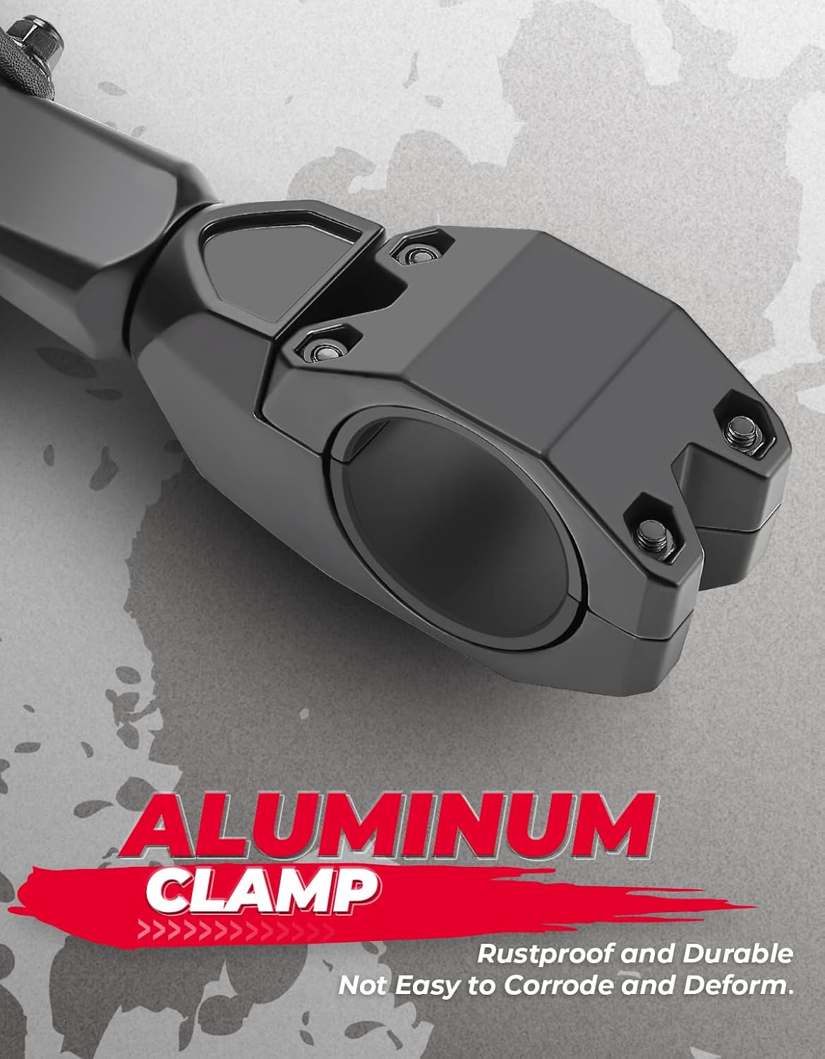 Kemimoto UTV Side View Mirrors Fits 1.75-2" Roll Bar Compatible with Polaris RZR 800 900 1000 XP Turbo Pioneer Rhino Mule Teryx W/Black Orange Blue Red Inserts, Adjustable Aluminum Clamp