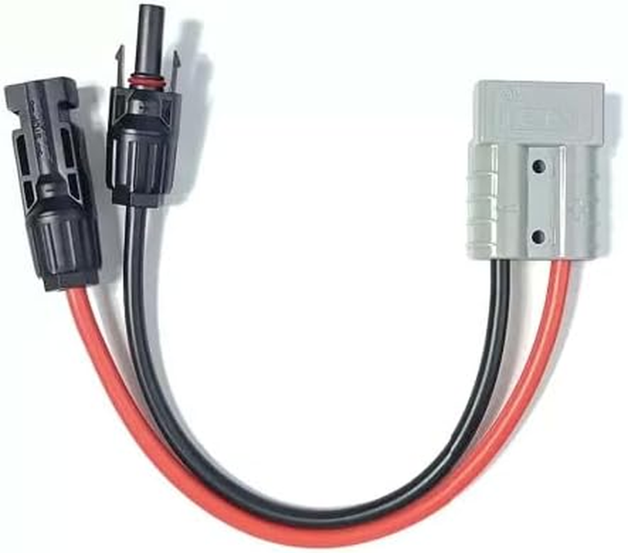 50AMP Anderson Plug to MC4 Solar Panel Cable Adapter Connector &ndash; 30Cm 10AWG Heavy Duty Extension Lead for Caravan, RV, 4WD, Battery, and Solar Systems(30Cm) image number 2