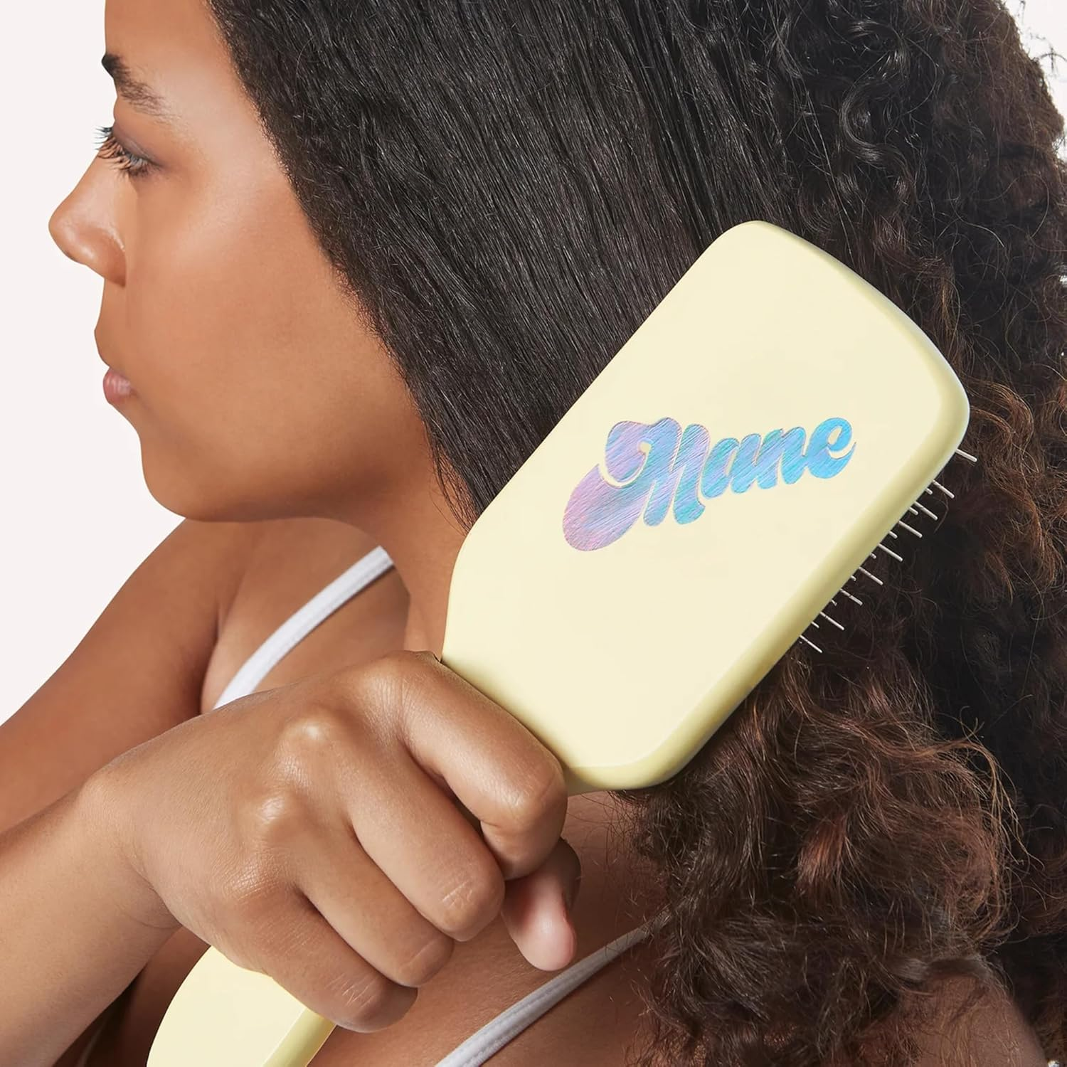 Mane Ready or Knot Detangling Hair Brush - Anti-Static Brush with Durable Metal Bristles for a Gentle Scalp Massage - Smooths Hair for a Frizz-Free Finish image number 2