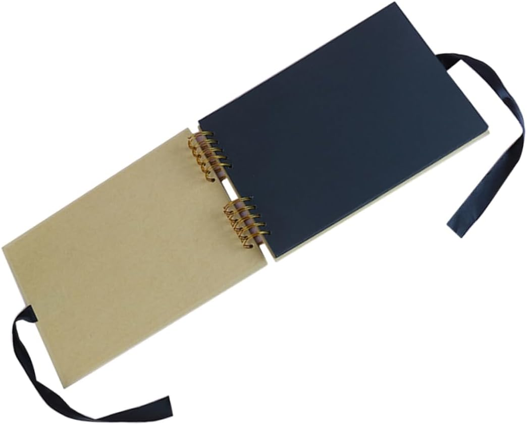 STOBAZA Creative Paper Scrapbook Photo Album DIY Memory Album for Weddings Valentines Day Travel High Capacity for Photos Bow for Personalization image number 1