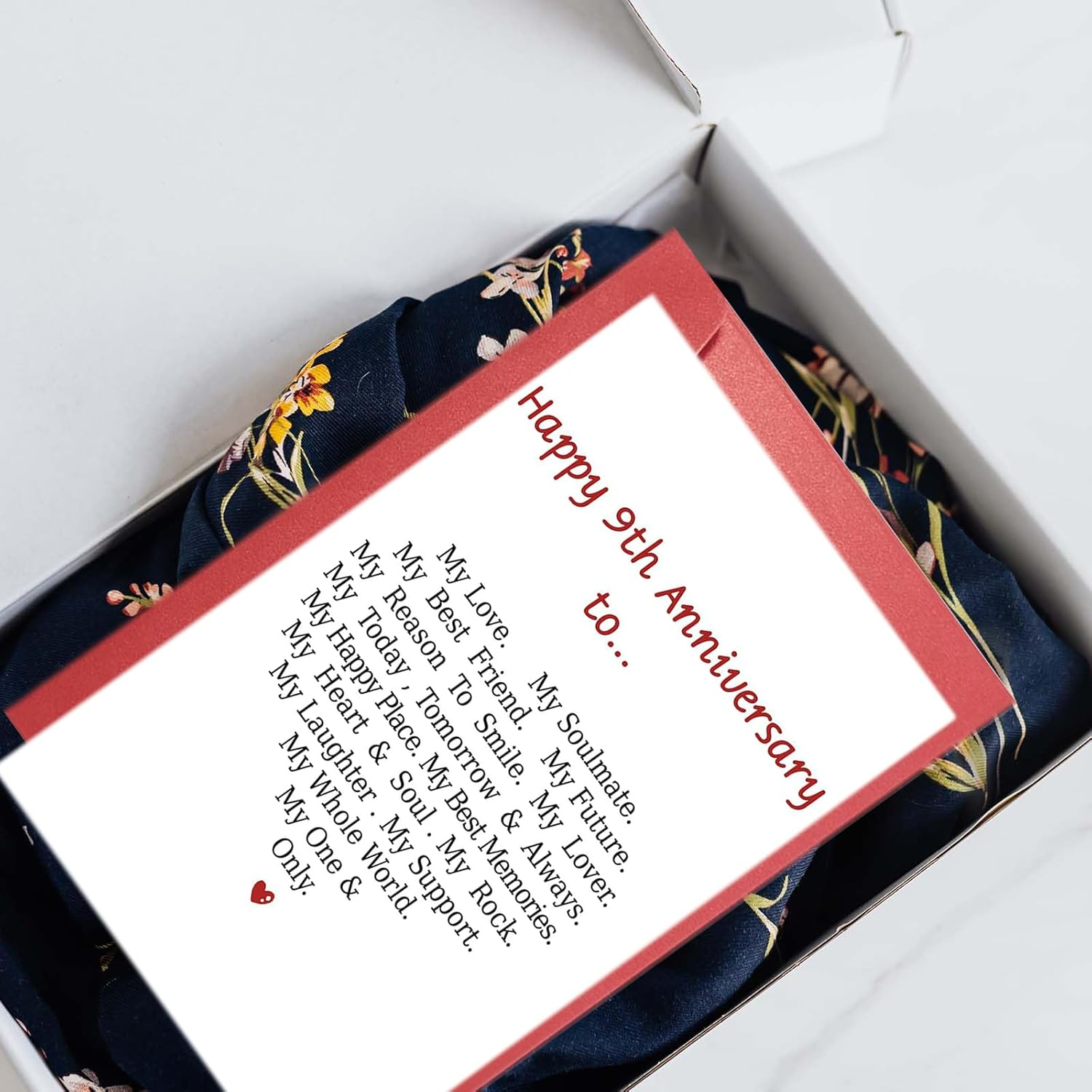 Anniversary Card, Happy 9Th Card for Girlfriend, Romantic Anniversary Card for Him Her, Funny Nine Year Wedding Anniversary Card for Wife Husband image number 3