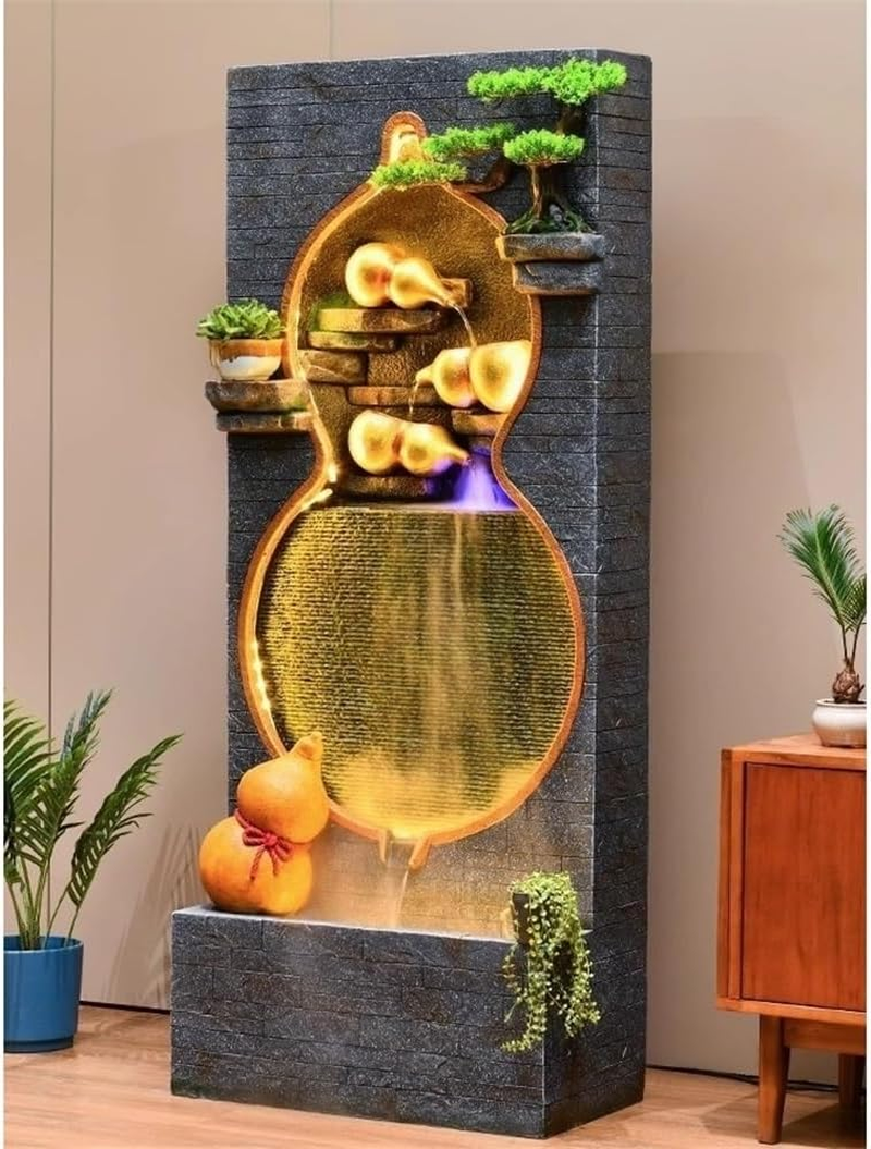 Outdoor Fountain Outdoor Four Layer Gourd Shaped Fountain for Gardens Courtyards and Imitating the Appearance of Natural Stone image number 3