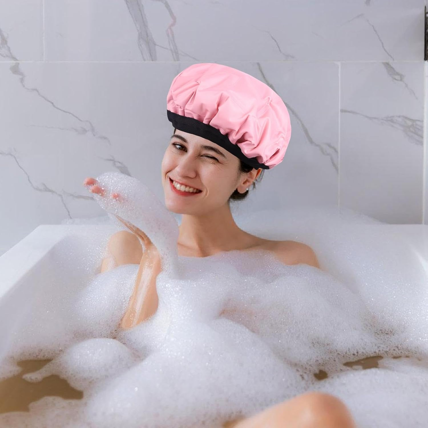 Cordless Heat Cap for Deep Conditioning,Heat Hair Care Microwave Cap - Cordless Deep Conditioning Cap for Natural Curly Textured Hair Care, Drying, Styling