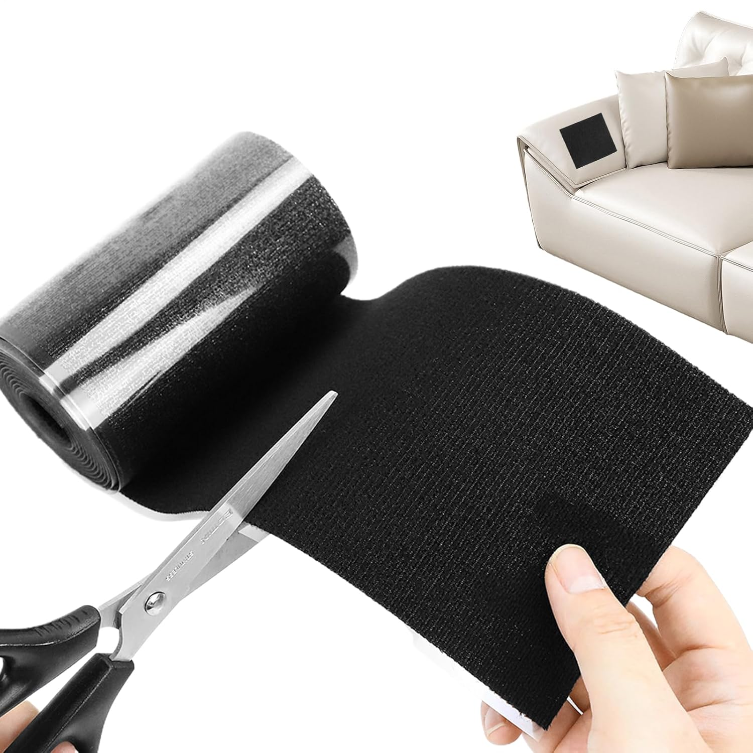 Canvas Repair Tape - Self-Adhesive Waterproof Patch Strip | Washable Repair Tape for Clothes Leather Canvas | Heavy-Duty Fixing Solution for Boat Cover Tent Awning | Multi- Patch for RV Car