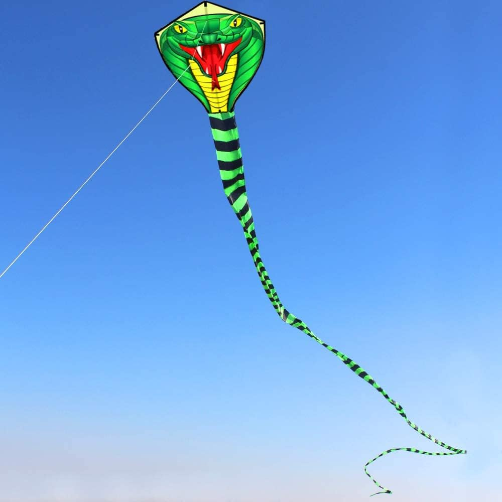 Touch the Sky 8 Metres Long Snake Kite for Children and Adults, Easy to Fly, Unique Structure Design, Excellent Outdoor Games and Activity Toys. Suitable for Beginners. image number 3