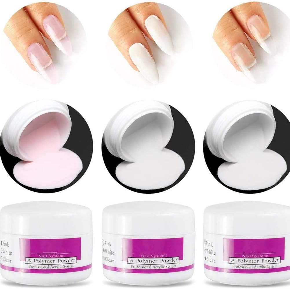 Warm Girl 6 in 1 Acrylic Nail Art Kit Acrylic Liquid Powder Pen Dappen Dish Set