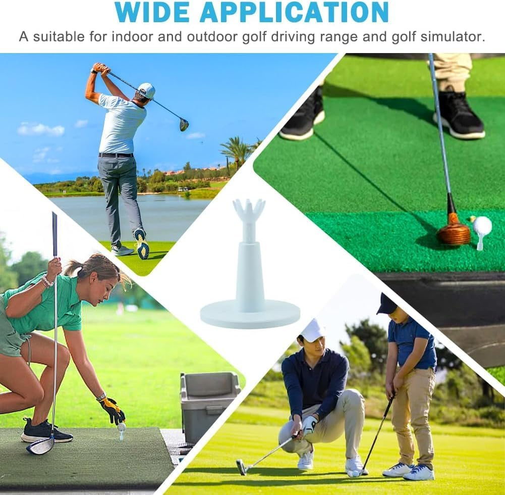 Adjustable Golf Mat Tees for Driving Range or Simulator, 1Pc Golf Tees Height Adjustable Reusable Rubber Golf Tee, Golf Simulator Tees for Driving Range Mat, No Need to Repeatedly Pick Up image number 5