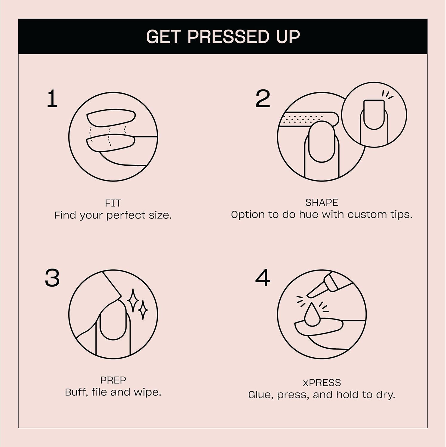OPI Xpress/On Press on Nails, up to 14 Days of Wear, Gel-Like Salon Manicure, Reusable, Vegan, Sustainable Packaging, with Nail Glue, image number 2