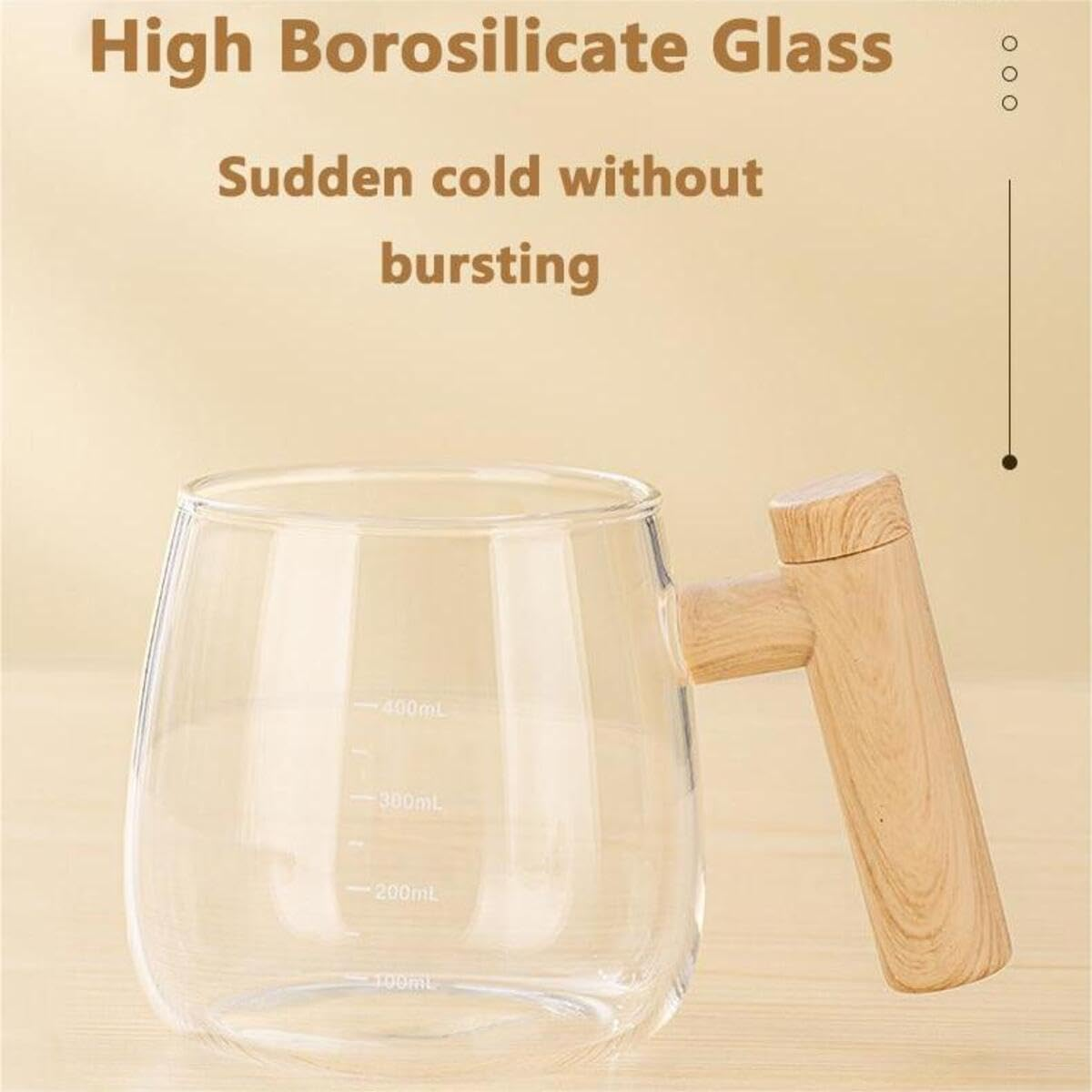 Auto Self Stirring Coffee Mug Cup, Electric High Speed Mixing to Stir Coffee, Mixed Milk, Powder for Office Home 400Ml Borosilicate Glass (Included 2*AAA Battery) image number 2