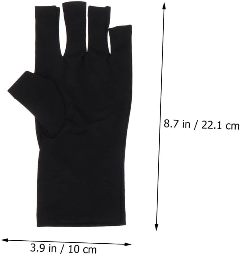 PACKOVE Uv Gloves for Gel Nails Sun Protection Gloves Tactile Sensitivity for Nail Art and Mobile Use image number 4