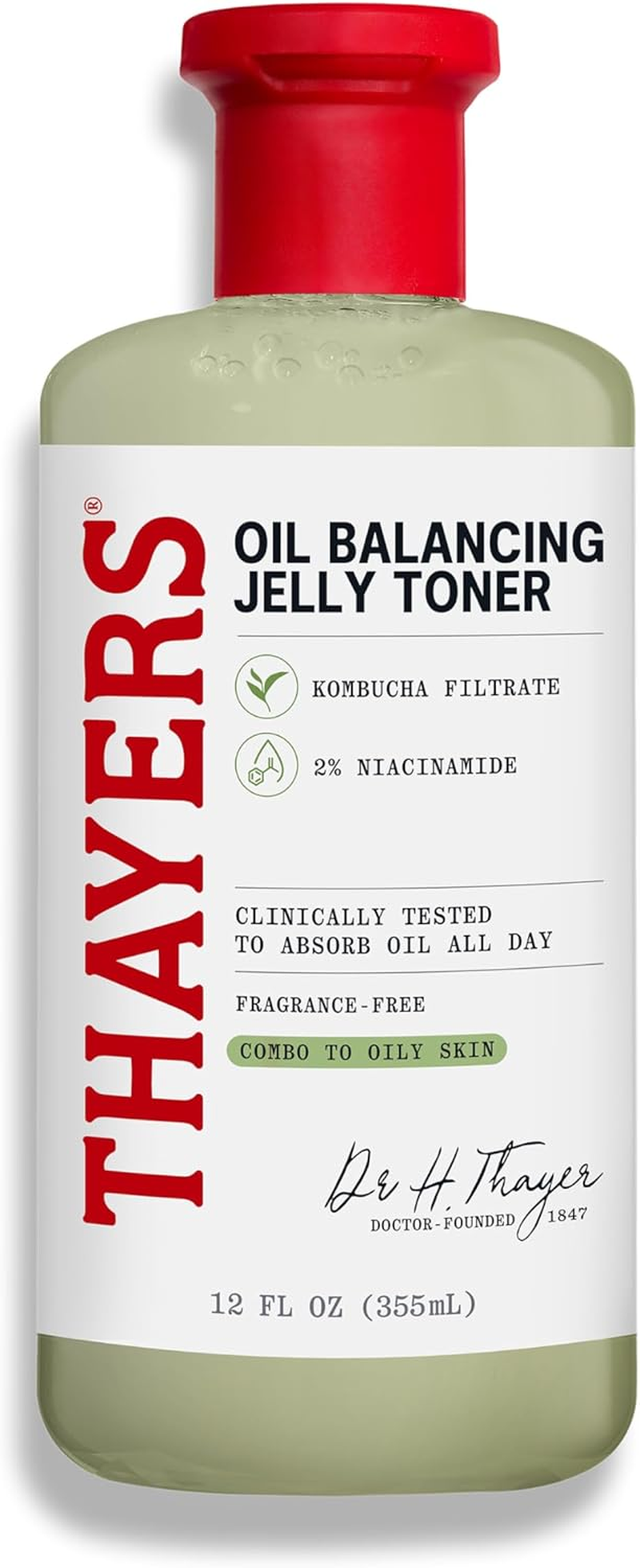 Thayers Oil Balancing Jelly Toner with Kombucha Filtrate & 2% Niacinamide 355 Ml