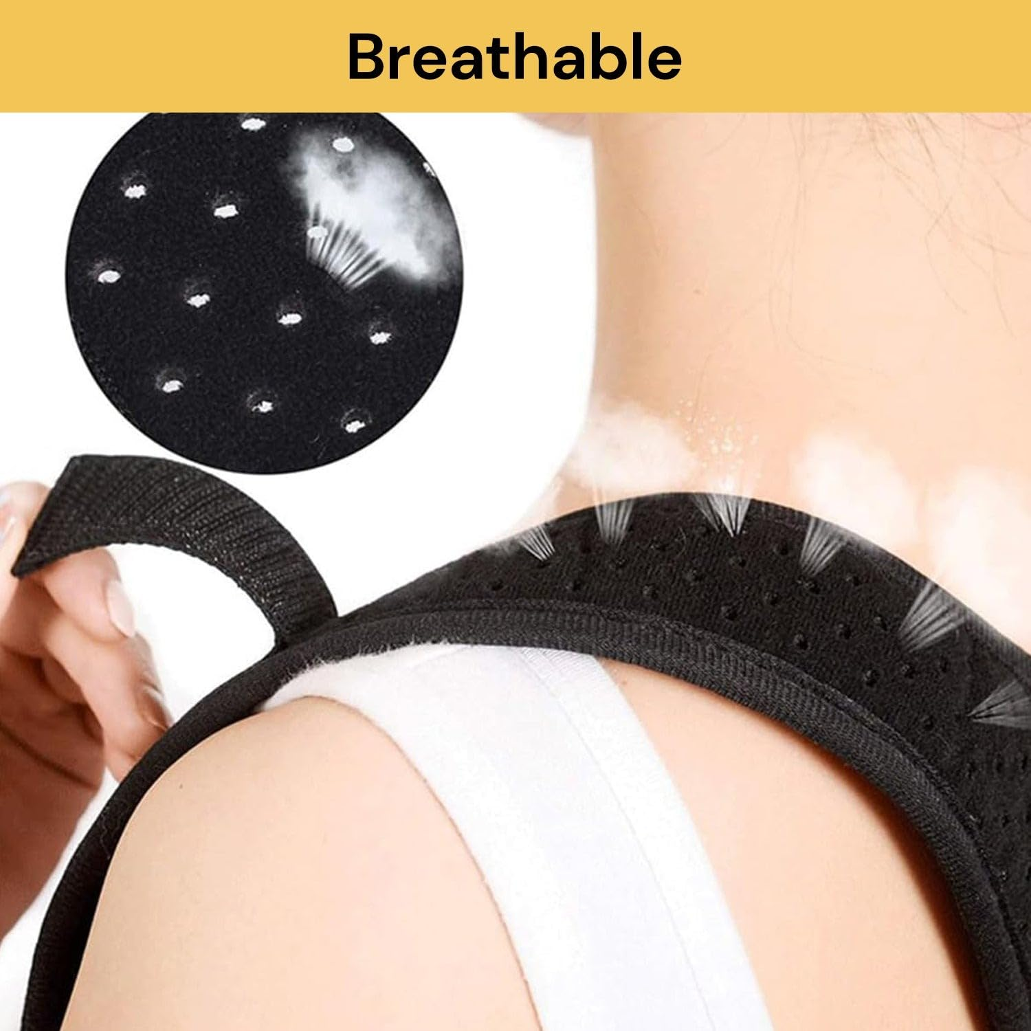 Spendeal Posture Corrector-Back Brace for Men and Women, Fully Adjustable Comfortable for Mid, Upper Spine Support- Neck, Shoulder, Clavicle and Back Pain Relief-Breathable, Slouching, Hunching, image number 2