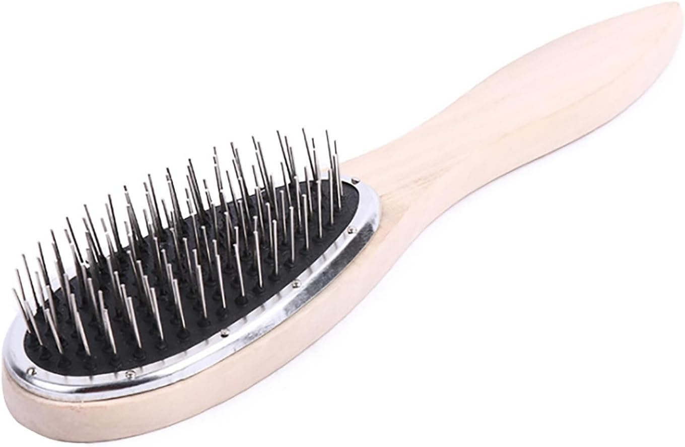 Professional Wig Brush for Wig anti Static Steel Comb for Tangle Synthetic Hair Extensions Training image number 2