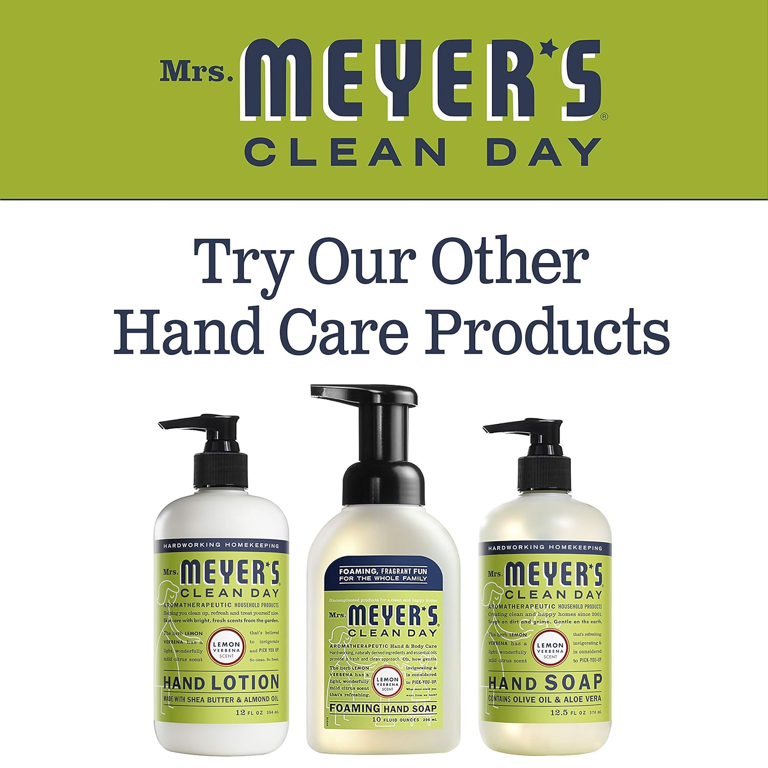 Mrs. Meyer'S Liquid Hand Soap Refill, Lemon Verbena, 33 Fluid Ounce image number 3