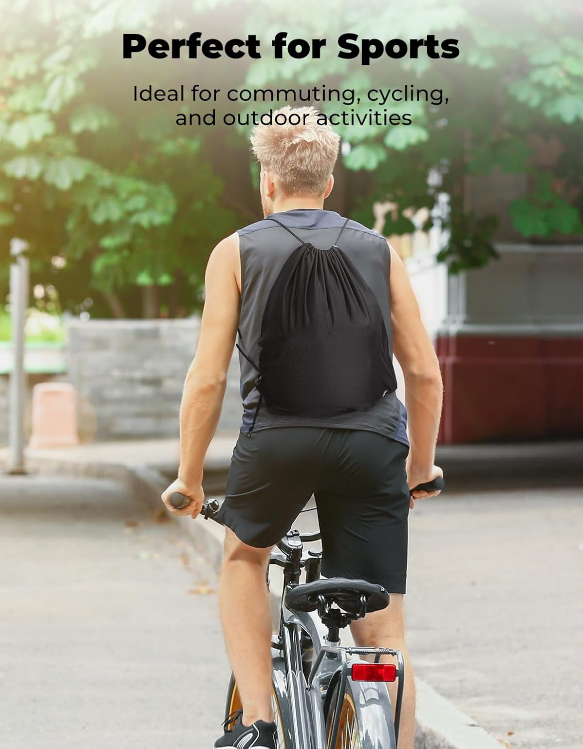 KEMIMOTO Helmet Bag, Large Capacity Light Weight Drawstring Bag for Motorcycle Bicycle Motocross Bike Racing ATV UTV Snowboard Skiing Snowmobile Cycling Riding image number 1