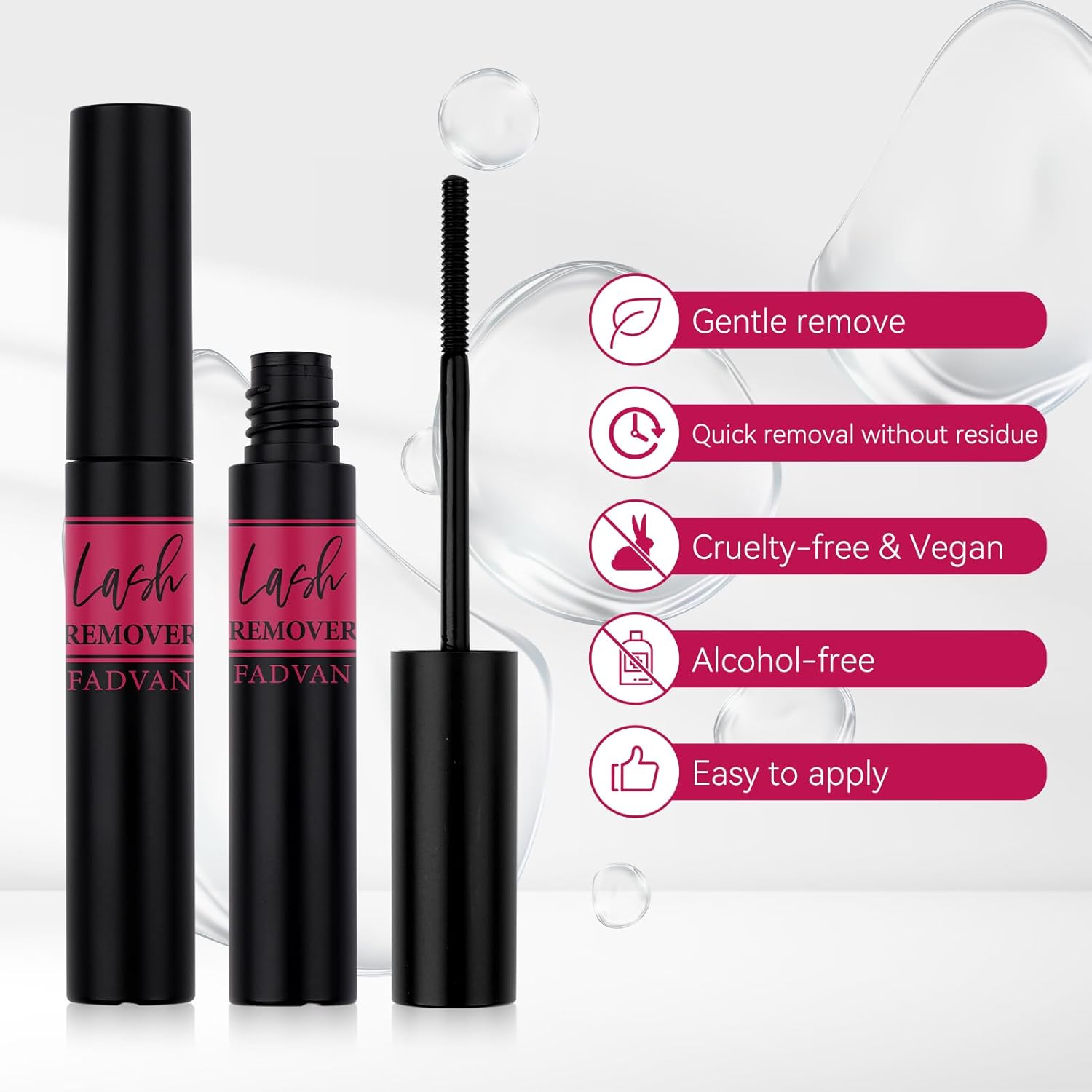 Lash Remover for Cluster Lashes DIY Lash Extension Remover Self Application Lash Glue Remover Lash Bond and Seal Remover Soothing Non-Irritating Lash Remover for Cluster Lashes XJG2 image number 1