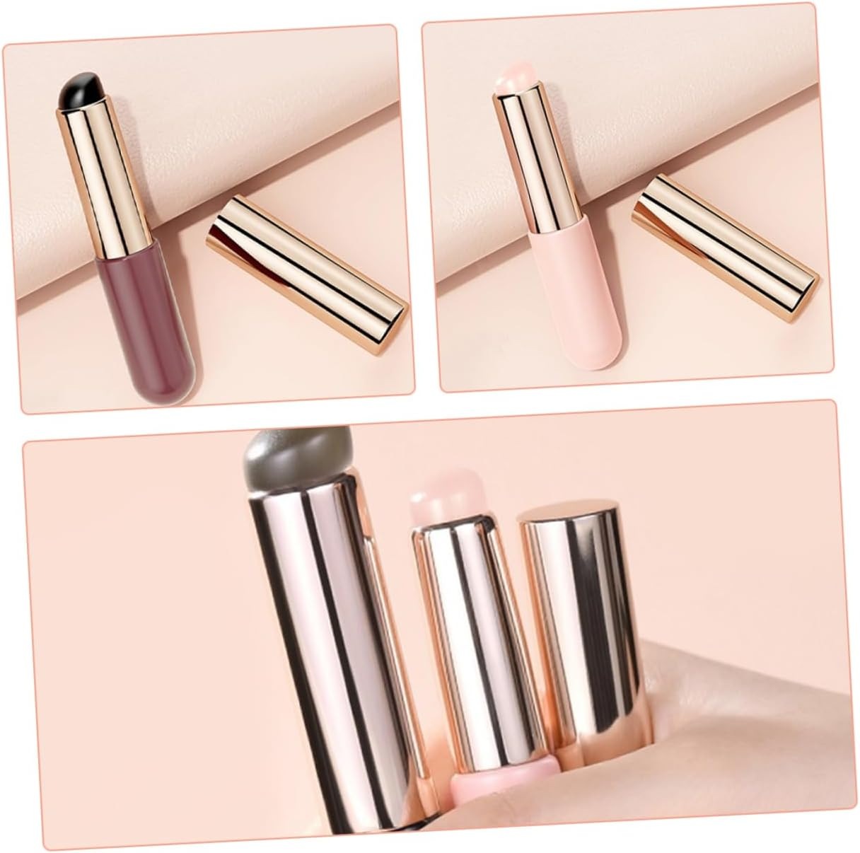 FOYTOKI Pcs Gradient Glue Tool Set Silicone Brush for Nail Art Makeup and Lip Application image number 5